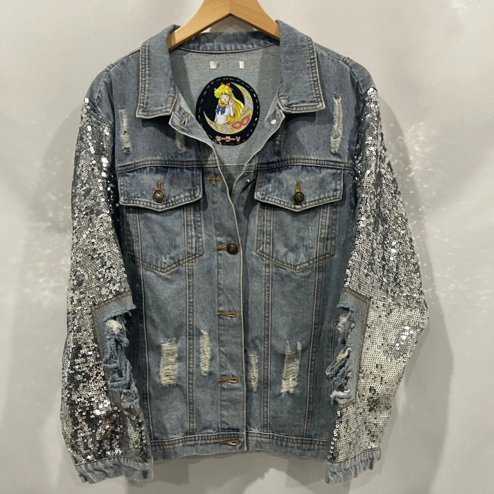 Upcycled Sailor Moon Jacket - Picture 5 of 7